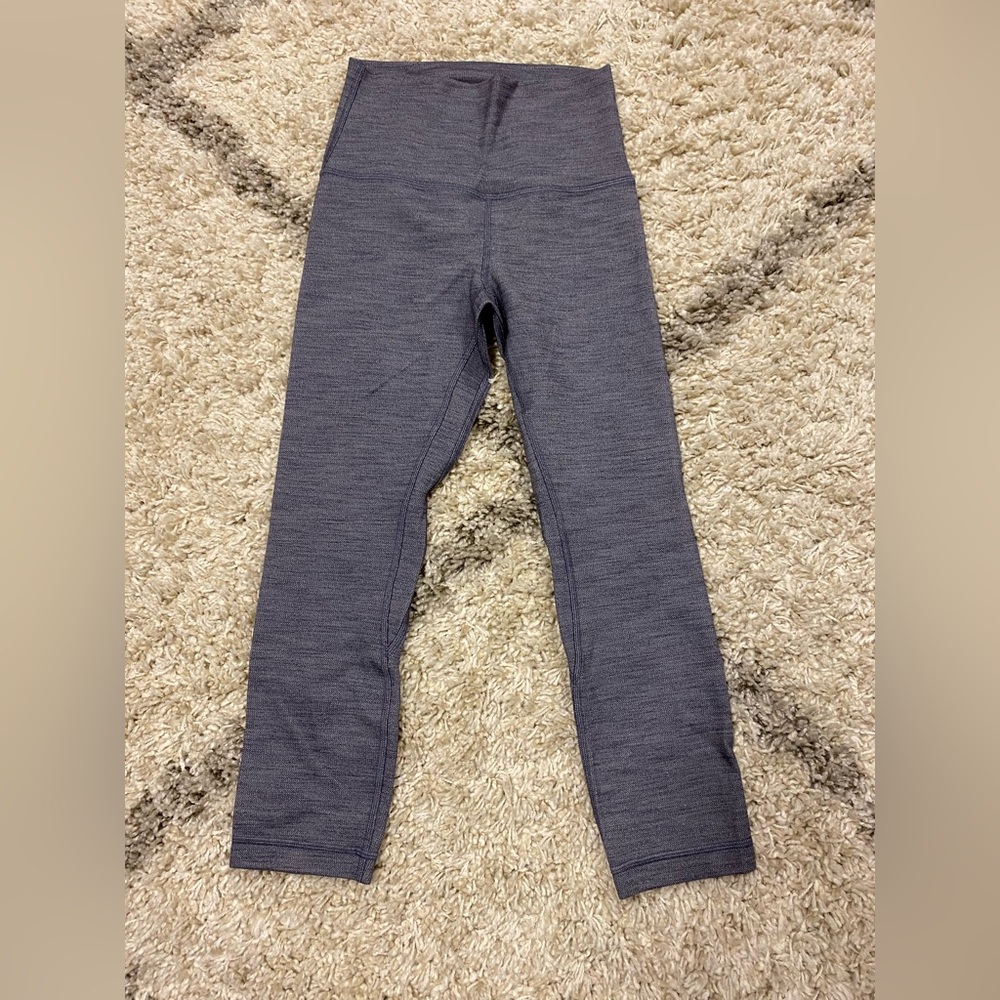 **** Lululemon Align Crop *21"
Mini Heathered Herringbone Heathered Black/White